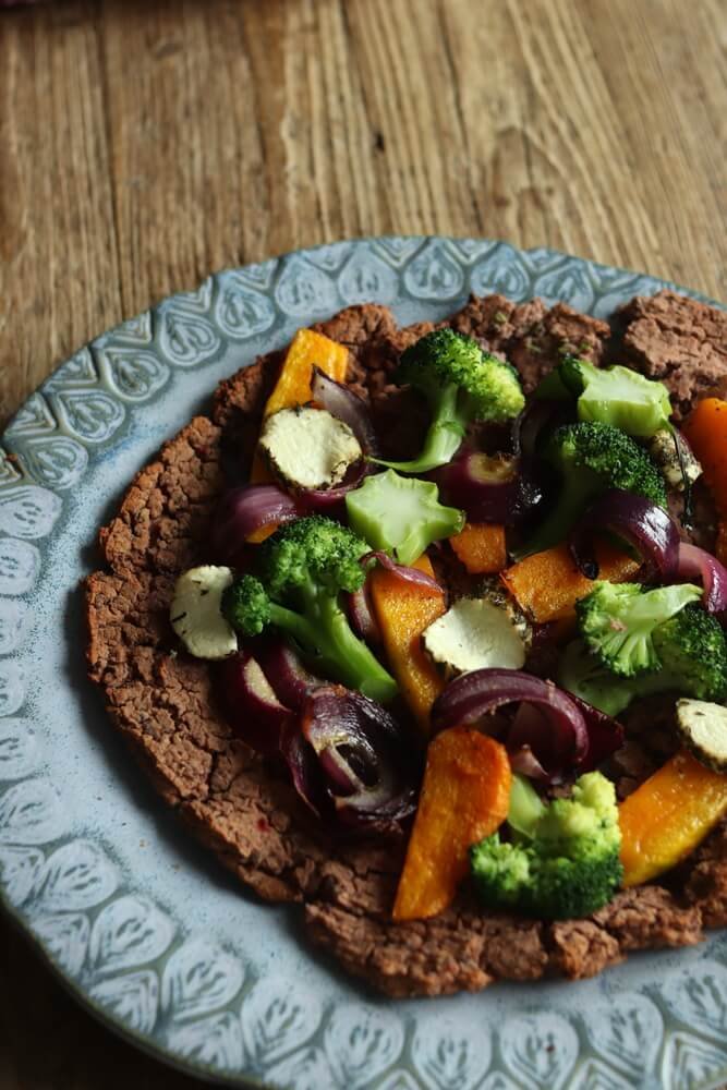 Gluténmentes pizzaalap hüvelyesekből