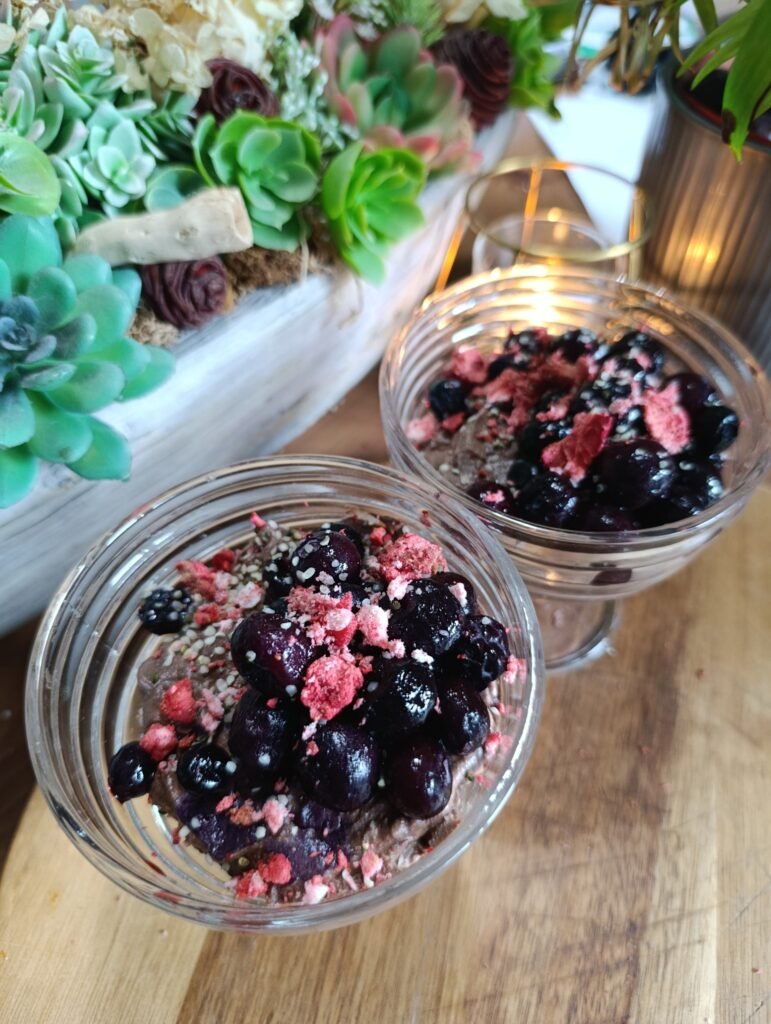 Protein csoki mousse