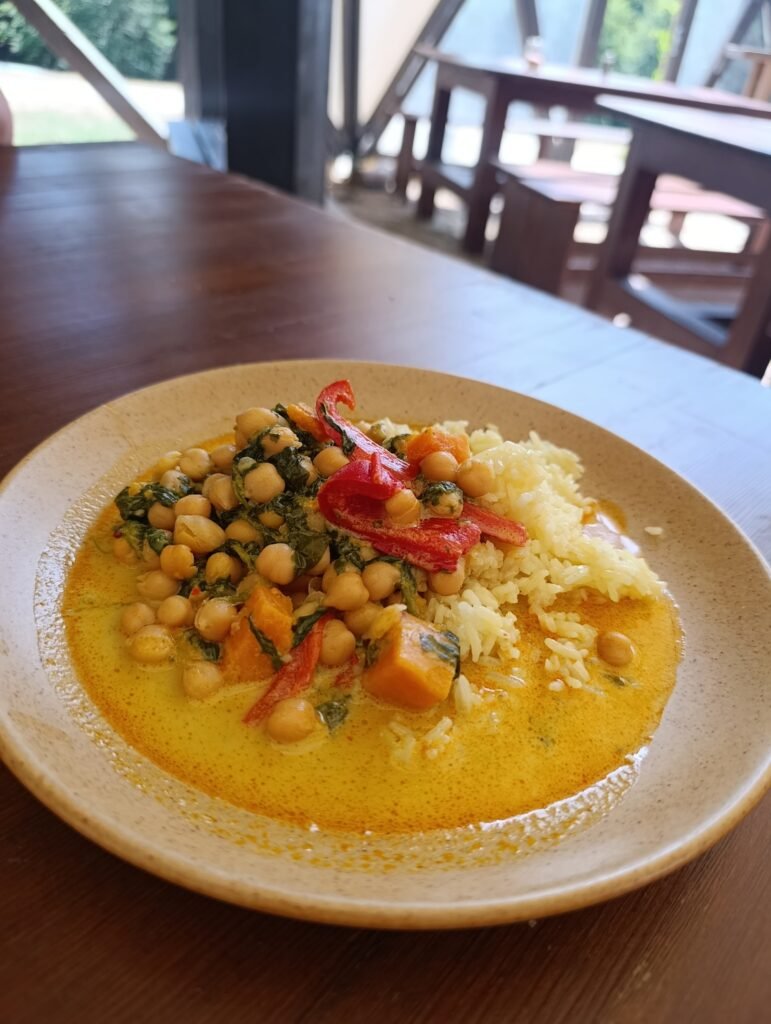 Édesburgonyás csicseri curry